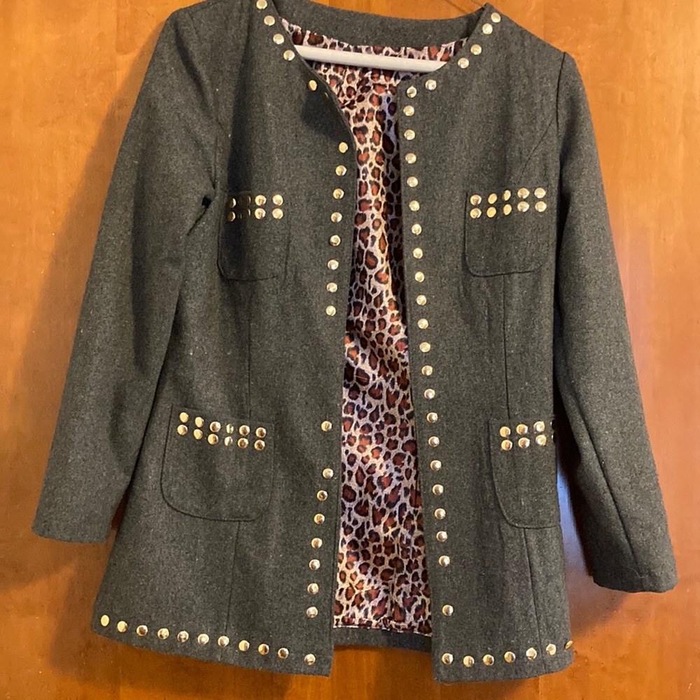 Stylish jacket with studs